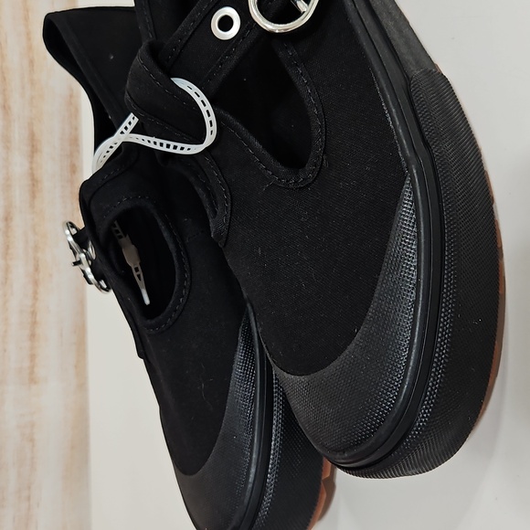 New Vans Black Mary Jane Chunky Lug Rubber Sole Heart Buckle Shoes 7 - Picture 7 of 9